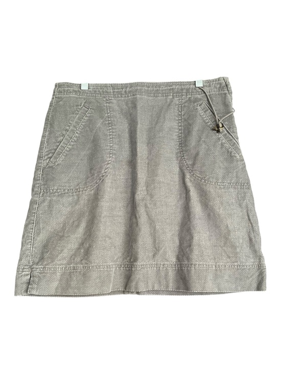 J. Jill Dresses & Skirts - J. Jill Gray Cotton Corduroy Drawstring Utility A-Line Mini Skirt Size 8